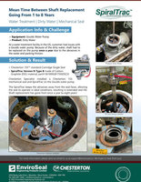 mean time between shaft replacement going from 1 to 8 years cover
