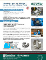 chesterton 442c and spiraltrac increase run time in booster pump cover